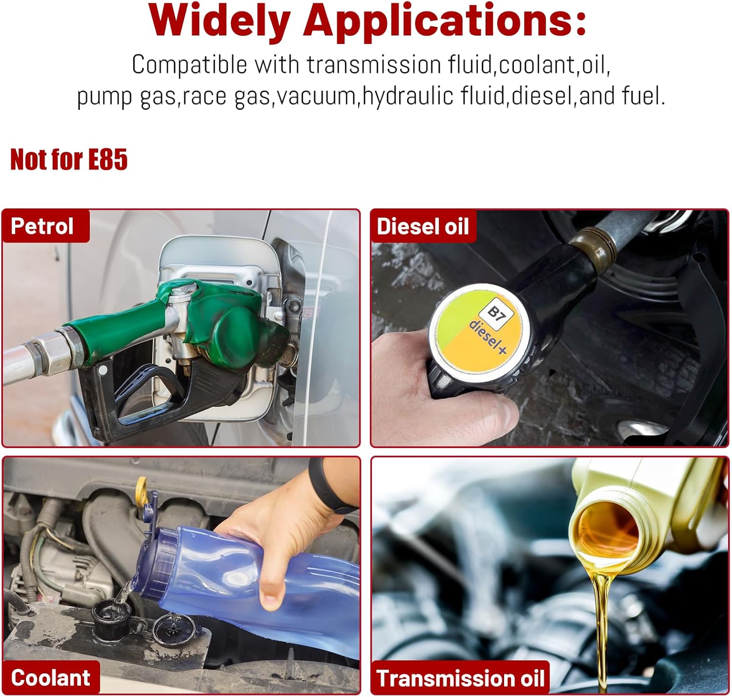 4AN 20FT Fuel Line Kit, AN4 Nylon Stainless Steel Braided CPE Fuel Line Oil/Gas/Fuel Hose End Fitting Hose with 6PCS Swivel Fuel Hose Fitting Adapter Kit - Black