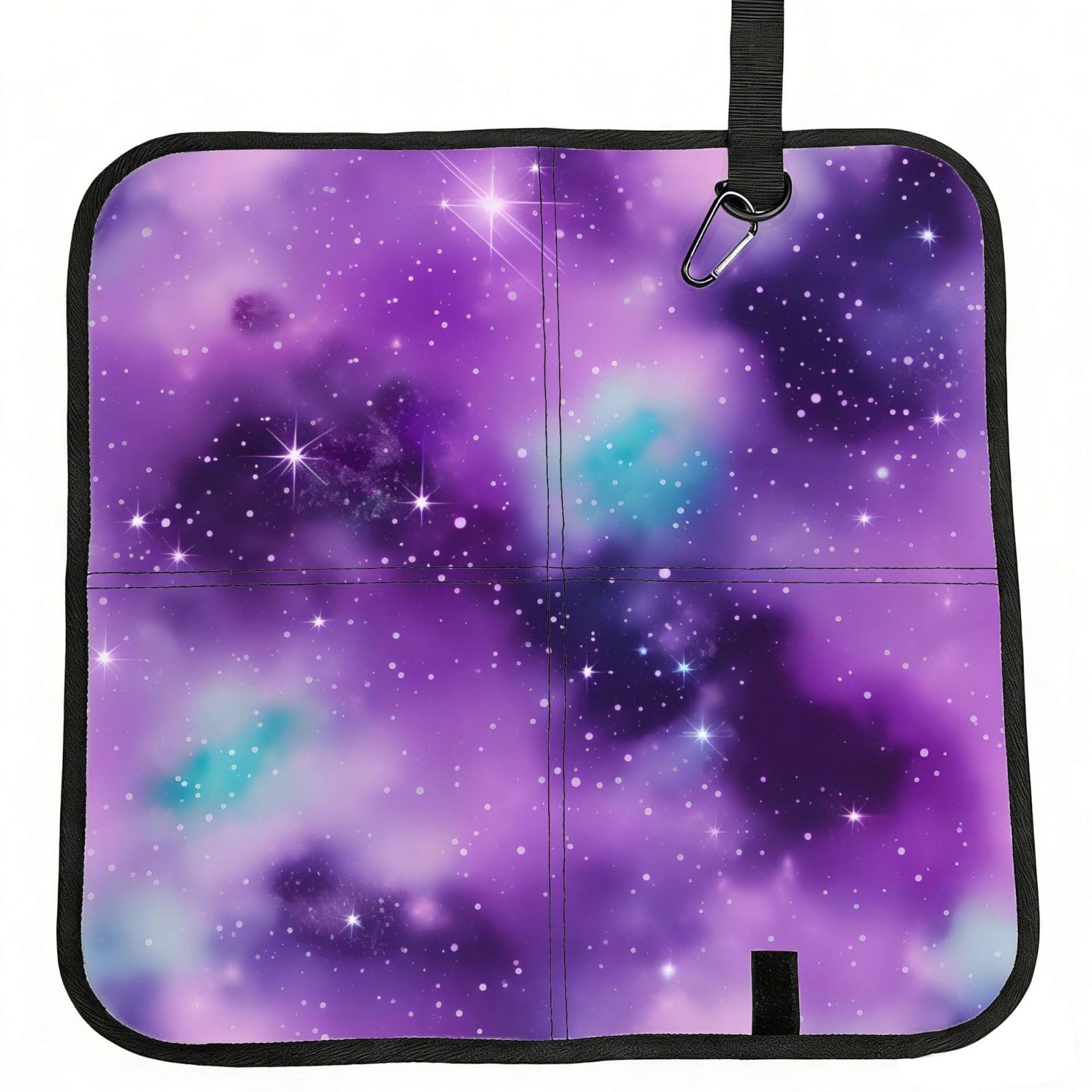 AYYQWE Magic Galaxy Sky Purple Print Foldable Seat Cushion Portable Chair Pad Office Commuting Picnic Camping Outdoor
