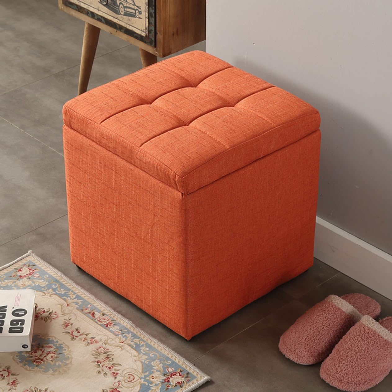 Amazon.co.jp: THLD 収納 スツール 30*30*35cm ボックス スツール 収納