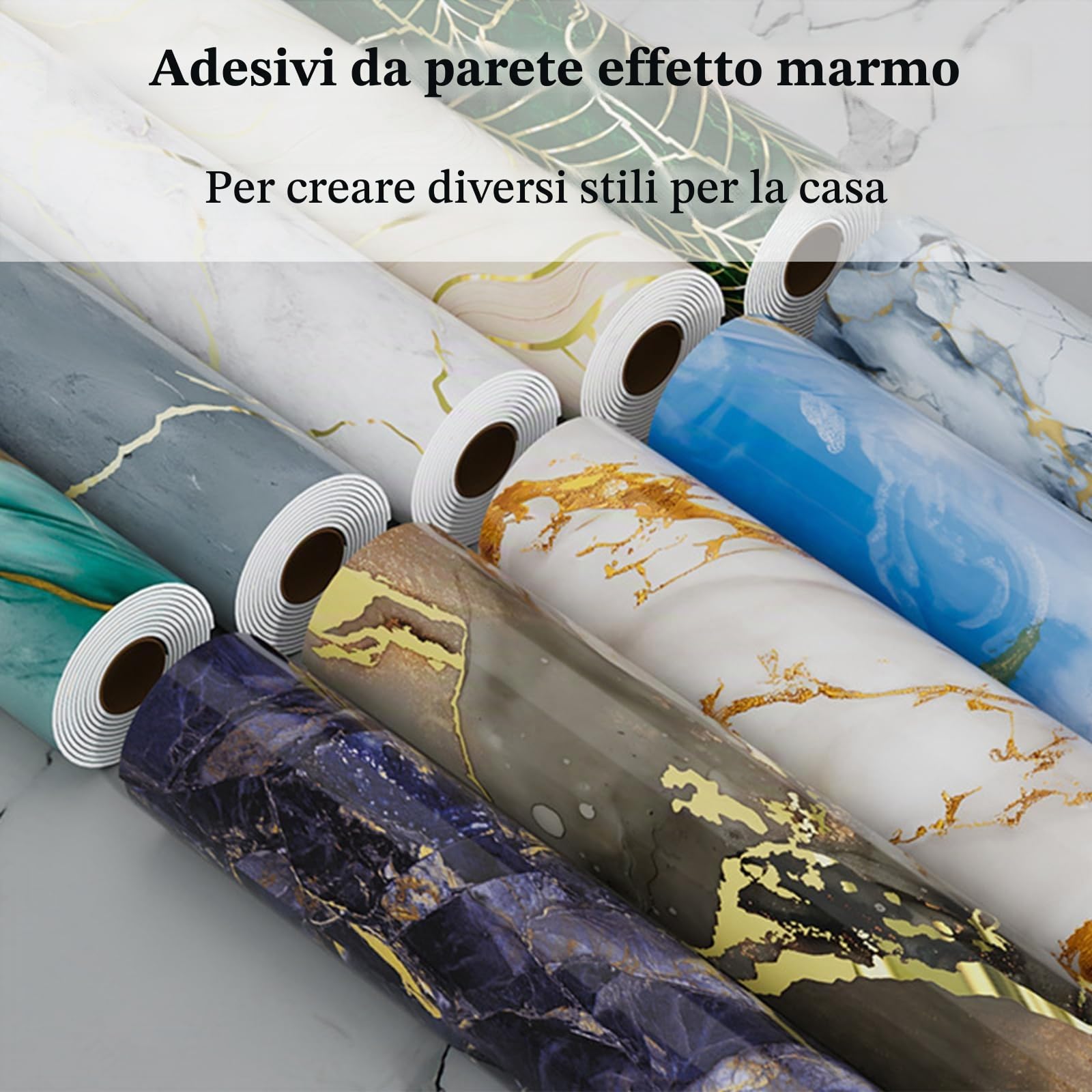 Pannelli Adesivi per Pareti, Piastrelle Adesive Cucina Bagno, Pannelli PVC per Pareti, Facili da Staccare e Applicare, per Decorazione D'Interni