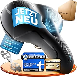 Forrider Ergonomic Bicycle Saddle, Memory Foam and Innovative Suspension for Maximum Riding Comfort, Model 2025, Bicycle S...