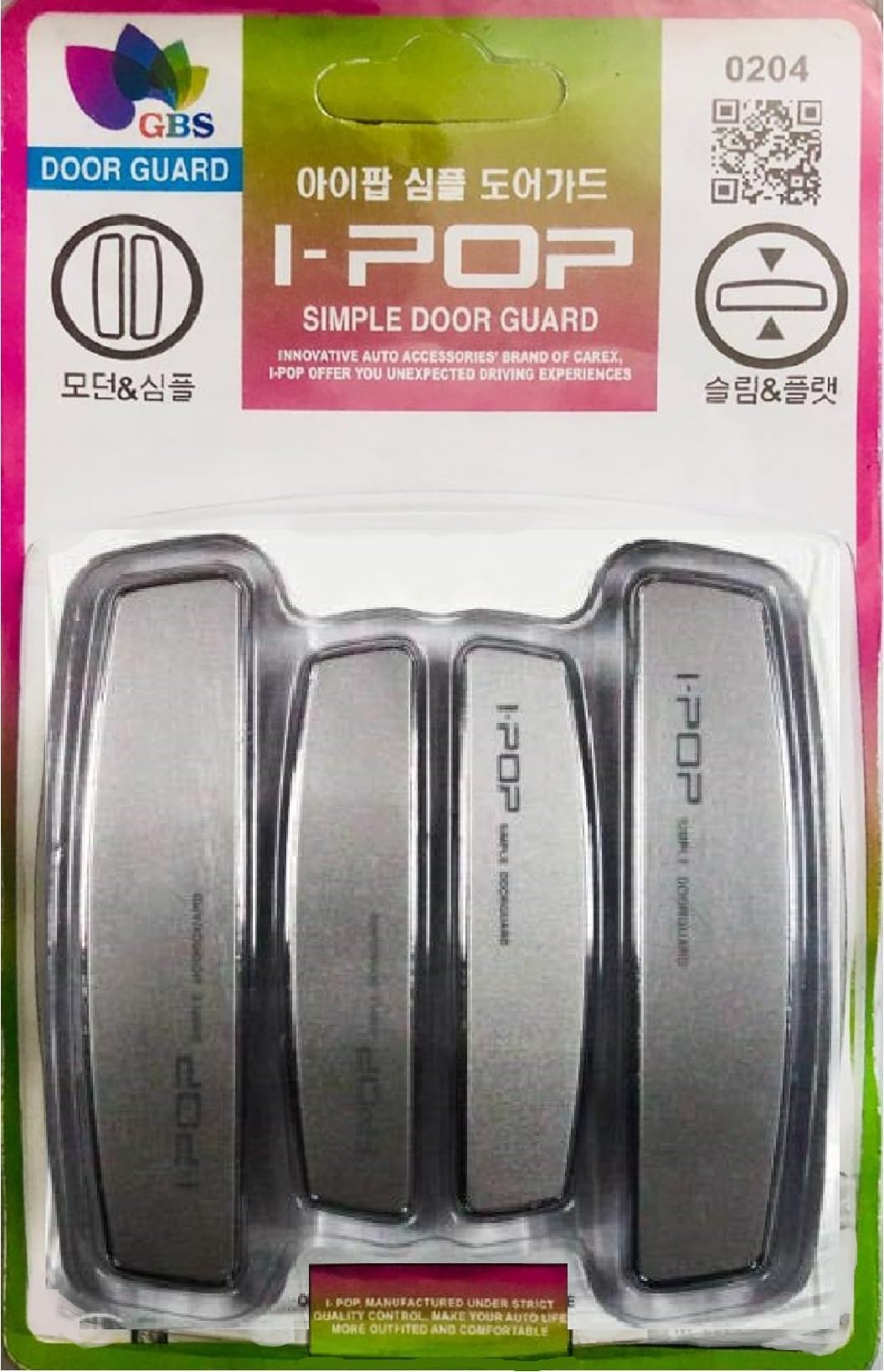 DETACHI Universal Anti Scratch I Pop Car Door Edge Guard Bumper Scratch Protector Compatible with All Cars (Silver)