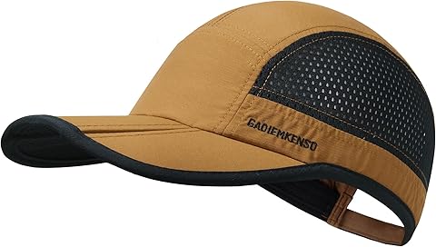 GADIEMKENSD Folding Outdoor Hat UPF 50+ Sun Protection Mesh Sport Hat