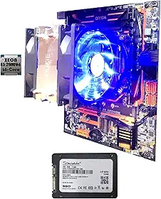 Kit PC Gamer X99 Xeon E5 2680v4 14 Núcleos (Ryzen 5 5600) + 32GB DDR4 + SSD 512GB + Cooler 2 Fans LED
