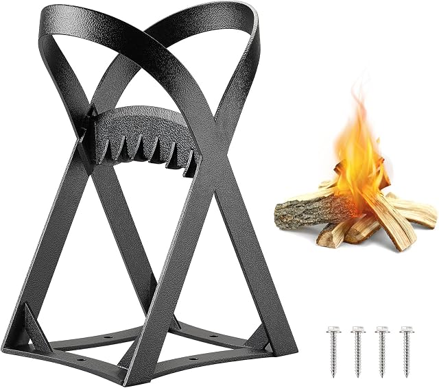 KEMIMOTO Log Splitter , Manual Splitting Tool, Wood Spilter, Manual Log Splitter Lightweight for Home Camping Outdoors