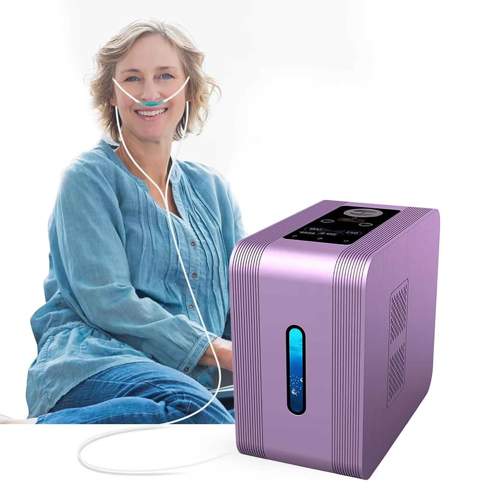 Generator wody wodorowej 2025, inhalator o wysokiej czystości 99,99%, 5 inteligentnych systemów detekcji, terapia wodorem nosowym, do domu, biura i klinik