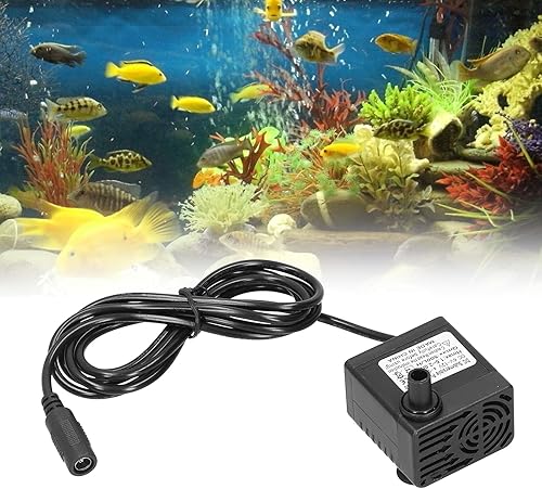 Miniatura 2 de Bomba de agua sumergible sin escobillas de 12V CC, para estanque, acuario, fuente solar, hidroponía, elevación de 3.9 ft 500LH 12V 5W bomba