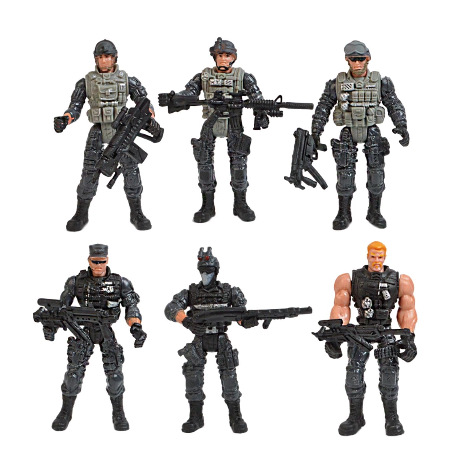 Amazon | Dickly 6x 特殊部隊 アーミーメン フィギュア おもちゃ