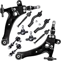 Vista 826 de Detroit Axle - Kit de suspensión frontal de 10 piezas para Dodge Avenger 2008-2014, Chrysler Sebring 2007-2010, 2 brazos de control inferiores, 2