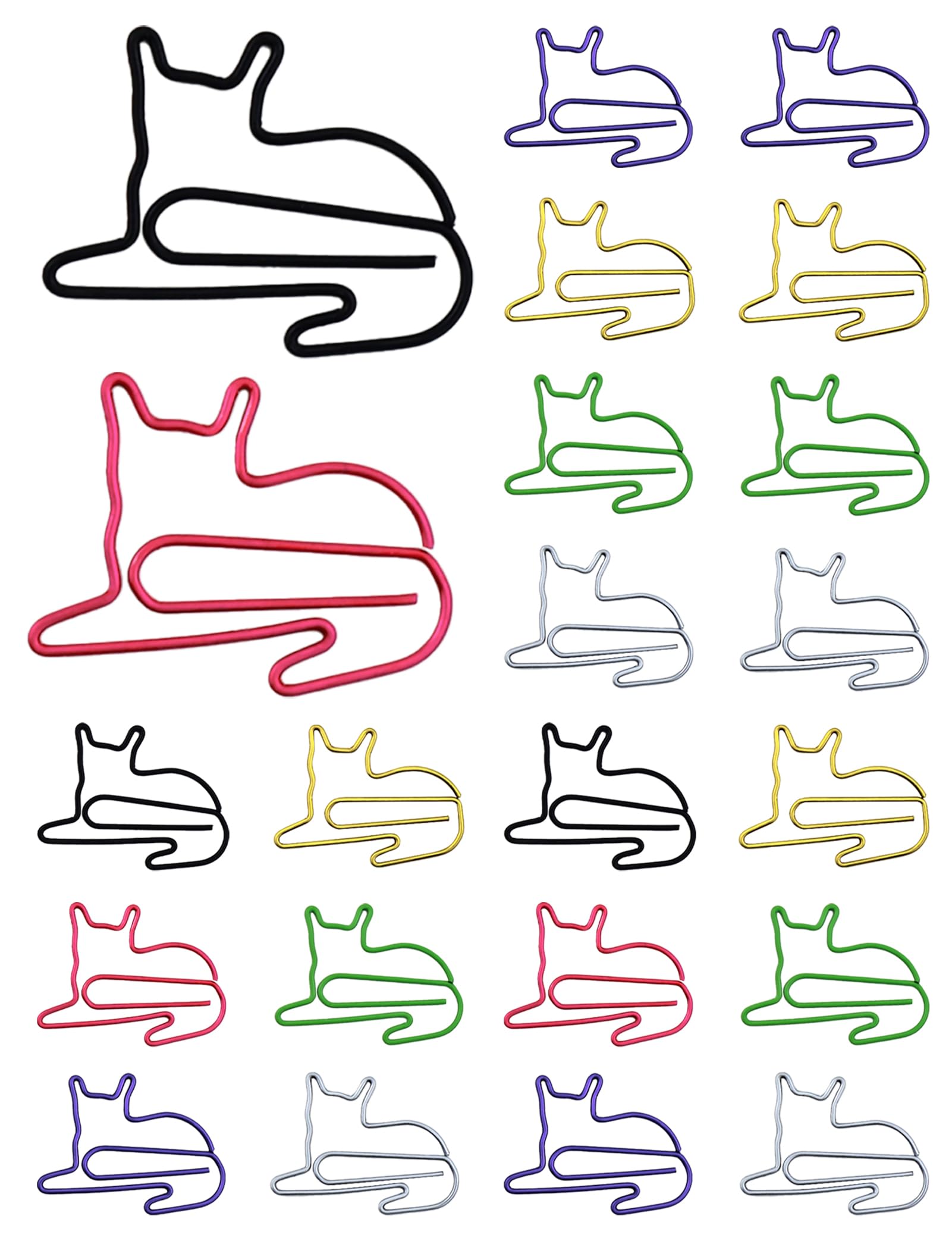 GAUENEEN 60 Pcs Cat Paper Clips, Cute Animal ...