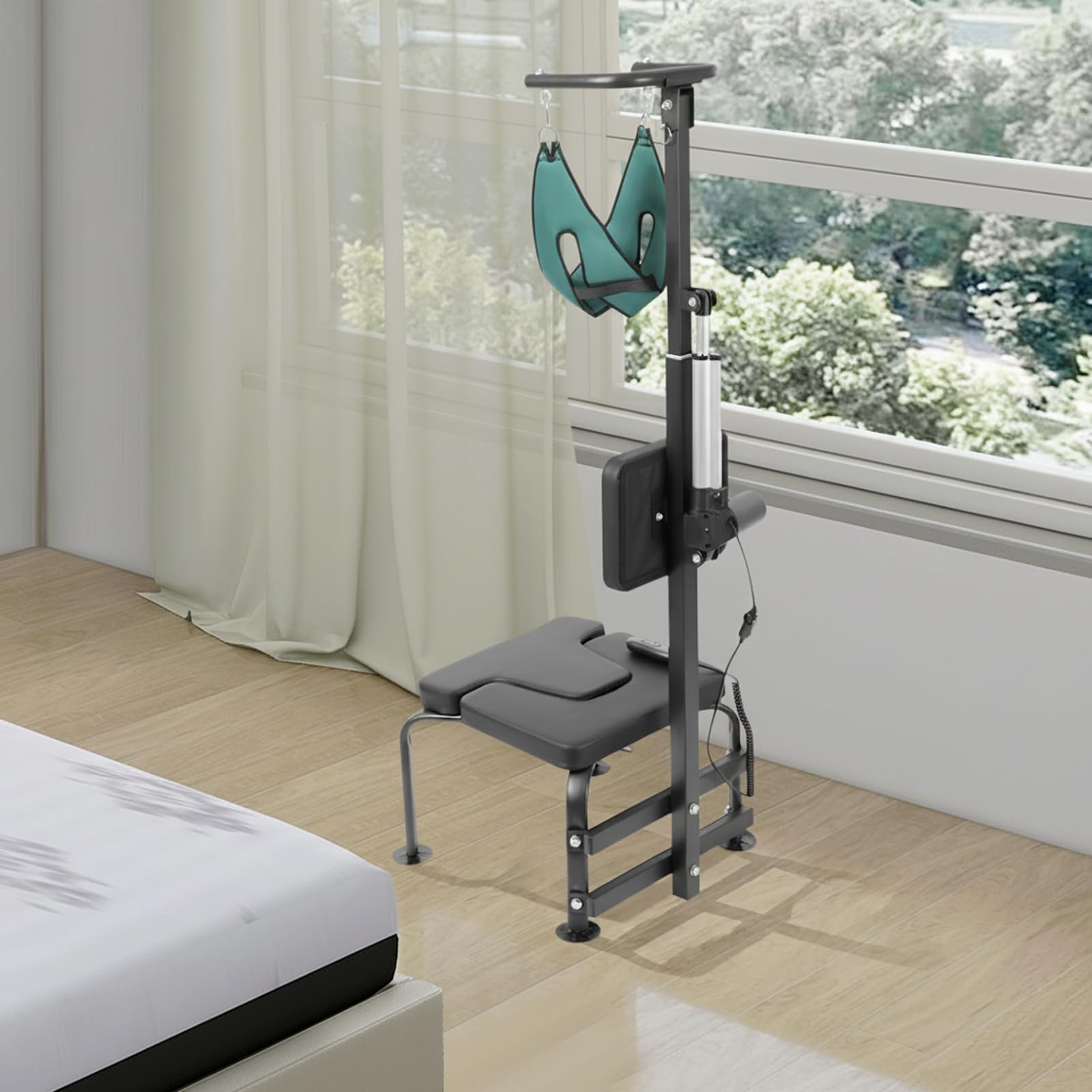 Trainingsgerät für Nackendehnung, 55 W, Zervikales Traktionsgerät für effektive Dehnung, für Physiotherapie, zur Linderung von Nackenschmerzen, Bandscheibenvorfall
