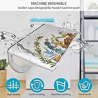 Vista 7 de Xianjing capa de barbero unisex personalizada, capas de corte de cabello personalizadas para salón, añade tu imagen kit de corte de cabello delantal