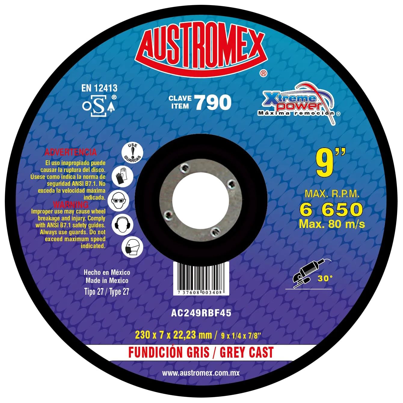 Austromex 790 DISCO desb. FADER. GRAY 9 