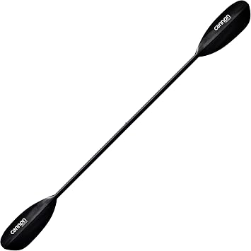 Cannon Paddles Wave Carbon Kayak Paddle with Black Carbon Fiber Reinforced Polymer Blades 2-Piece