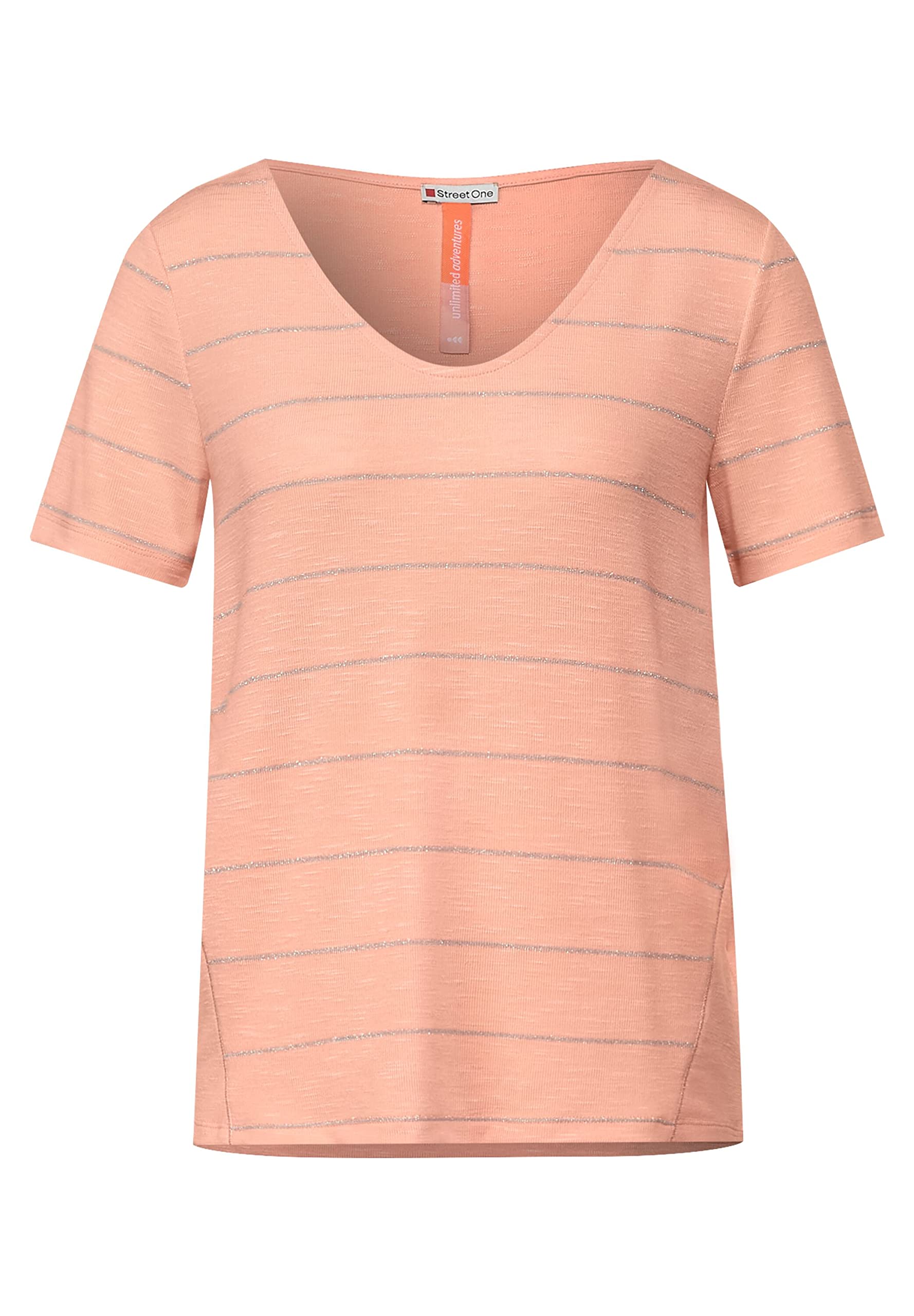 Street One Women's A318013 Flame Yarn Shirt, Dull Coral, 10