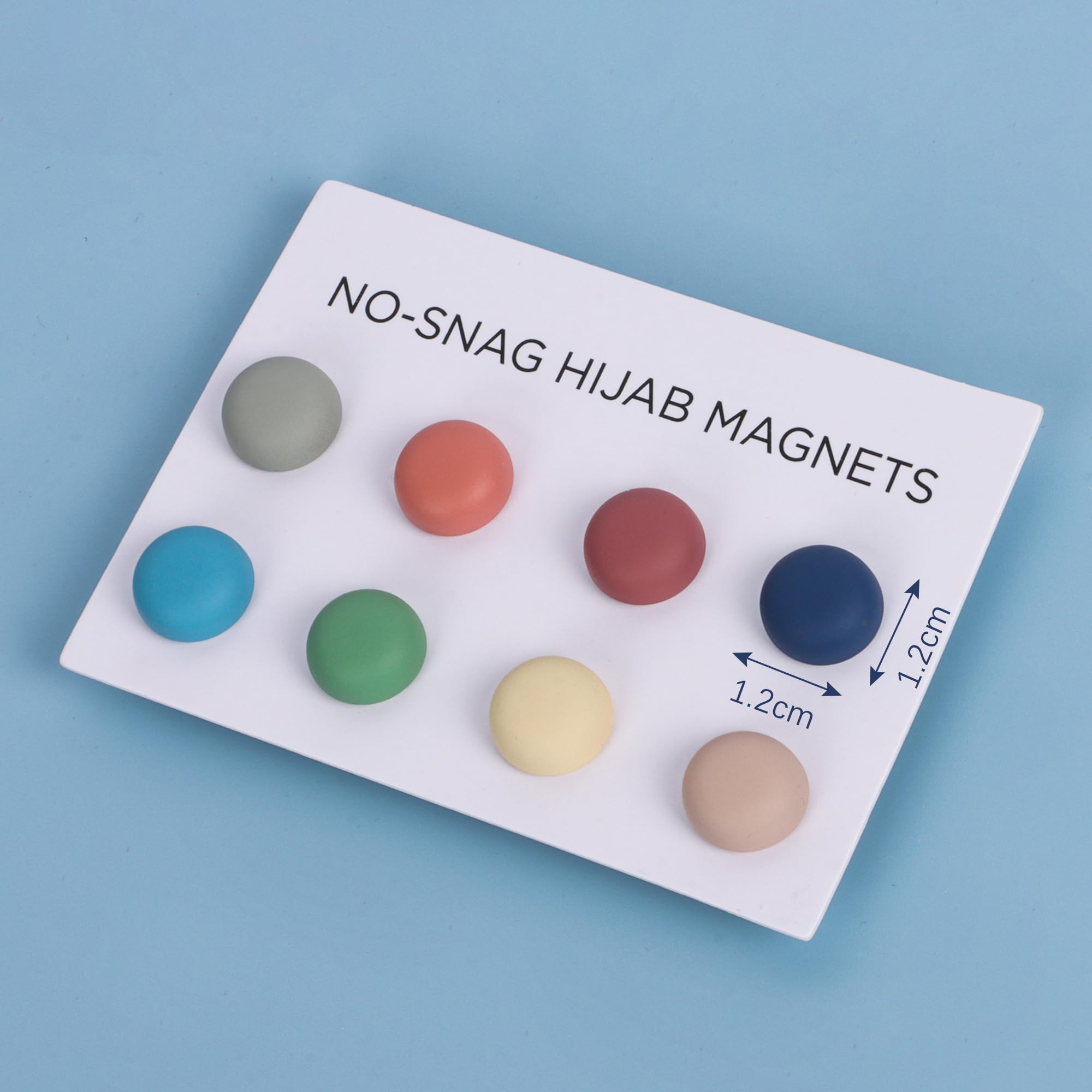 Hijab Magnets, Magnets Hijab Pins for Women Clothing Scarf Multi-Use (8PCS, Colourful), 1.2*1.2cm - Image 2