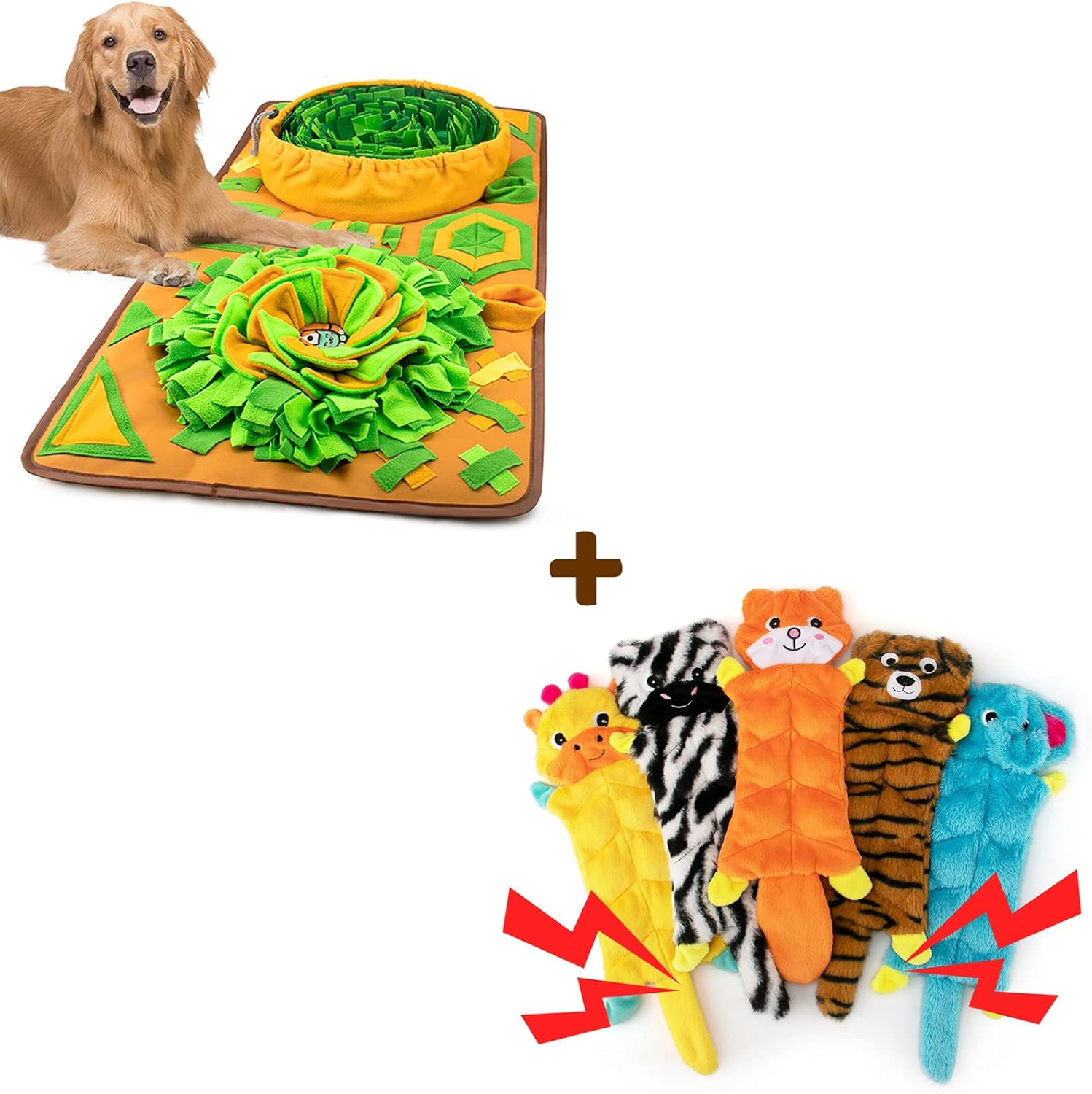 Pet Supplies AWOOF Snuffle Mat+Dog Squeaky Toys