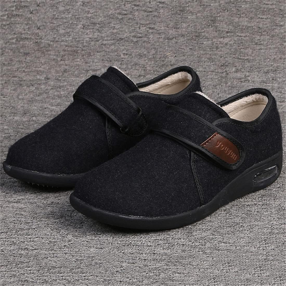Men Women Diabetic Slippers Adjustable Arthritis Edema Swollen Feet Wide Shoes Soft Non-Slip Memory Foam Warm Slipper