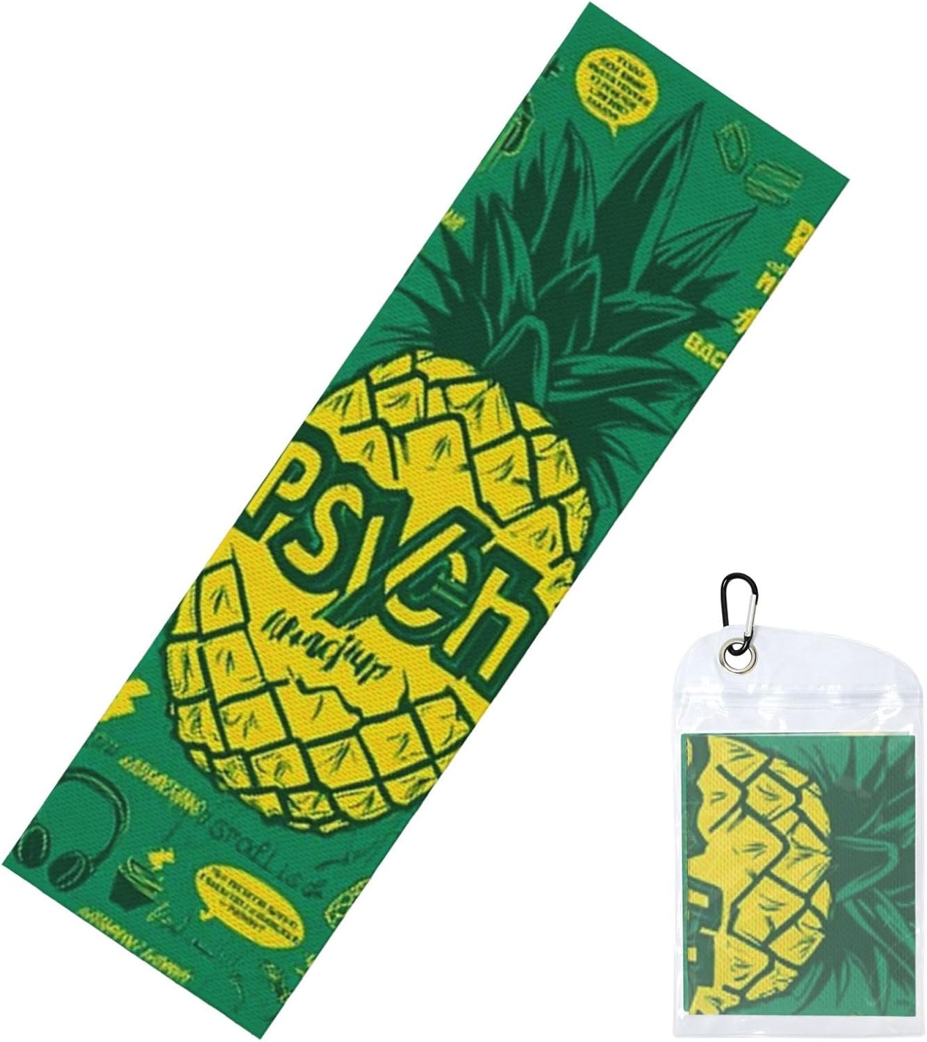 Cooling Towels (40″x12″) Soft Breathable Cool Towel for Neck and Face Psych Pineapple Quote Ice Towels Neck Microfiber Quick Drying Towel for Workout Yoga Sport Gym Running Golf