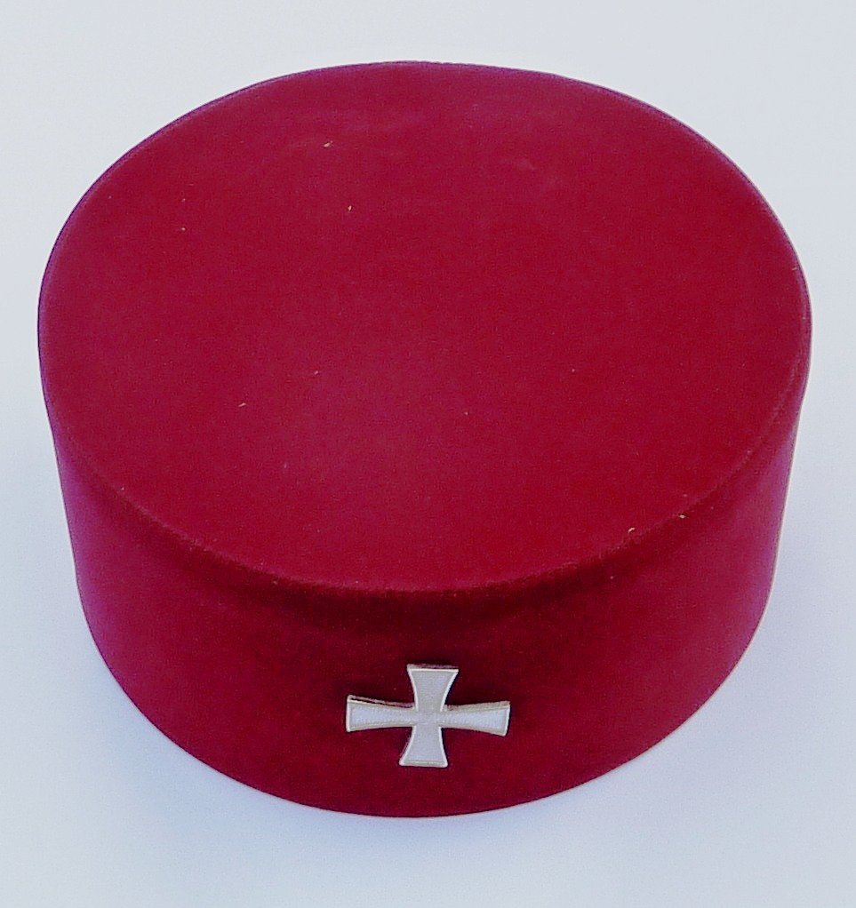Masonic Knights Templar Cap (Medium - 56cm)