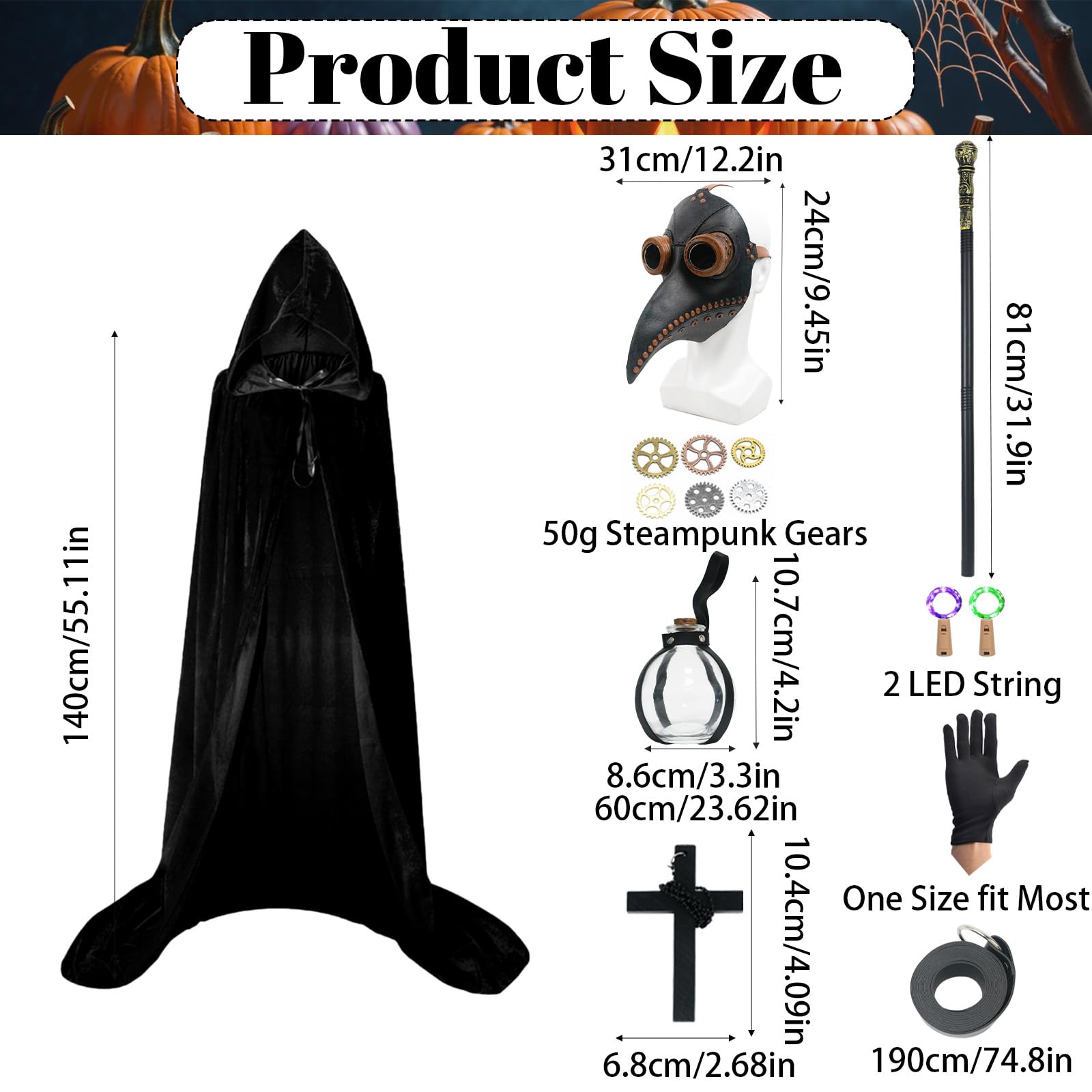 Plague Doctor Costume Set - Image 2