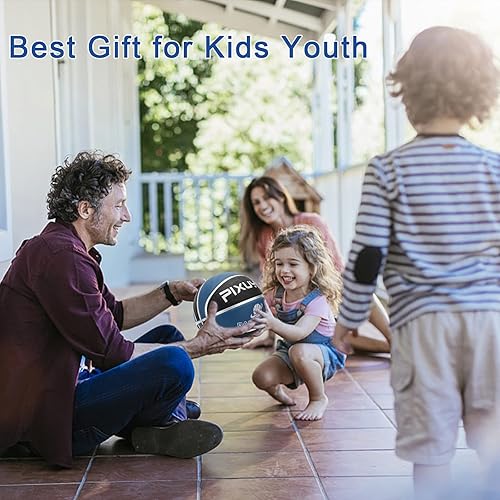 Miniatura 6 de Baloncesto para niños y adultos, tamaño 3 (22 pulgadas) y 5-7 (27.5-29.5 pulgadas) para juegos y entrenamiento en interiores/exteriores/piscina