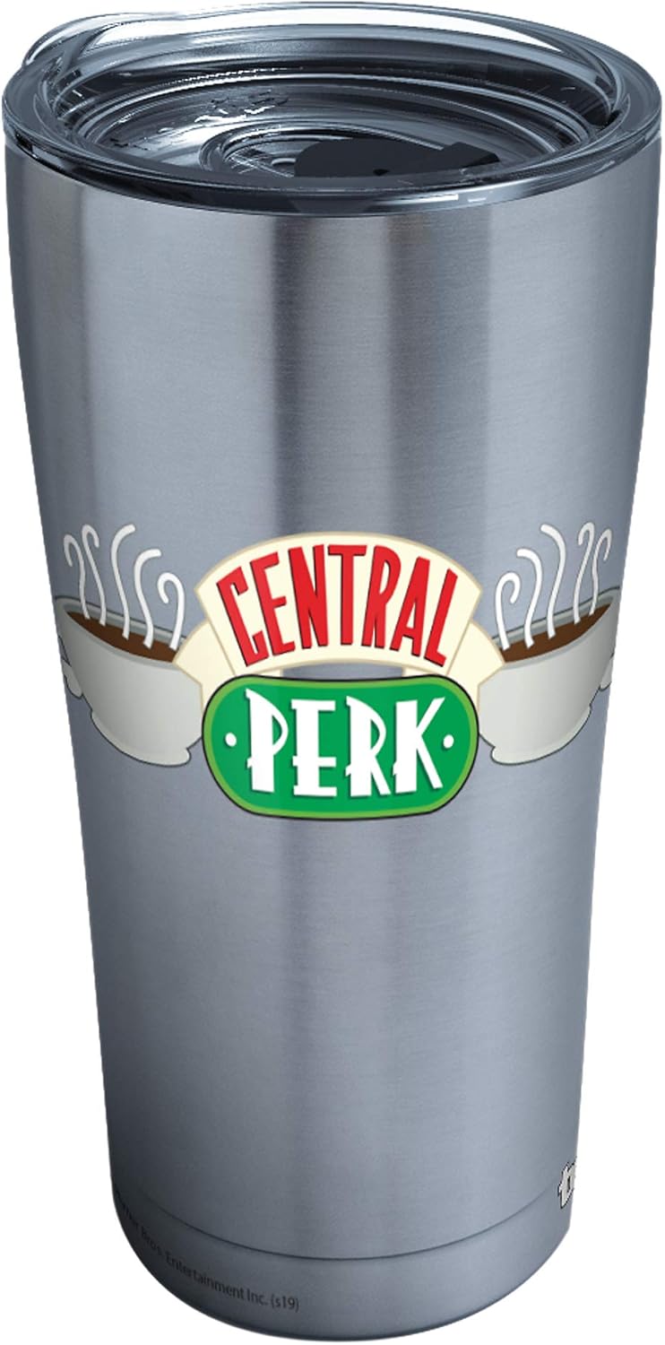 Crazy Clearance Tervis Warner Bros Friends Central Perk Stainless Steel Insulated Tumbler with Clear and Black Hammer Lid, 20 oz