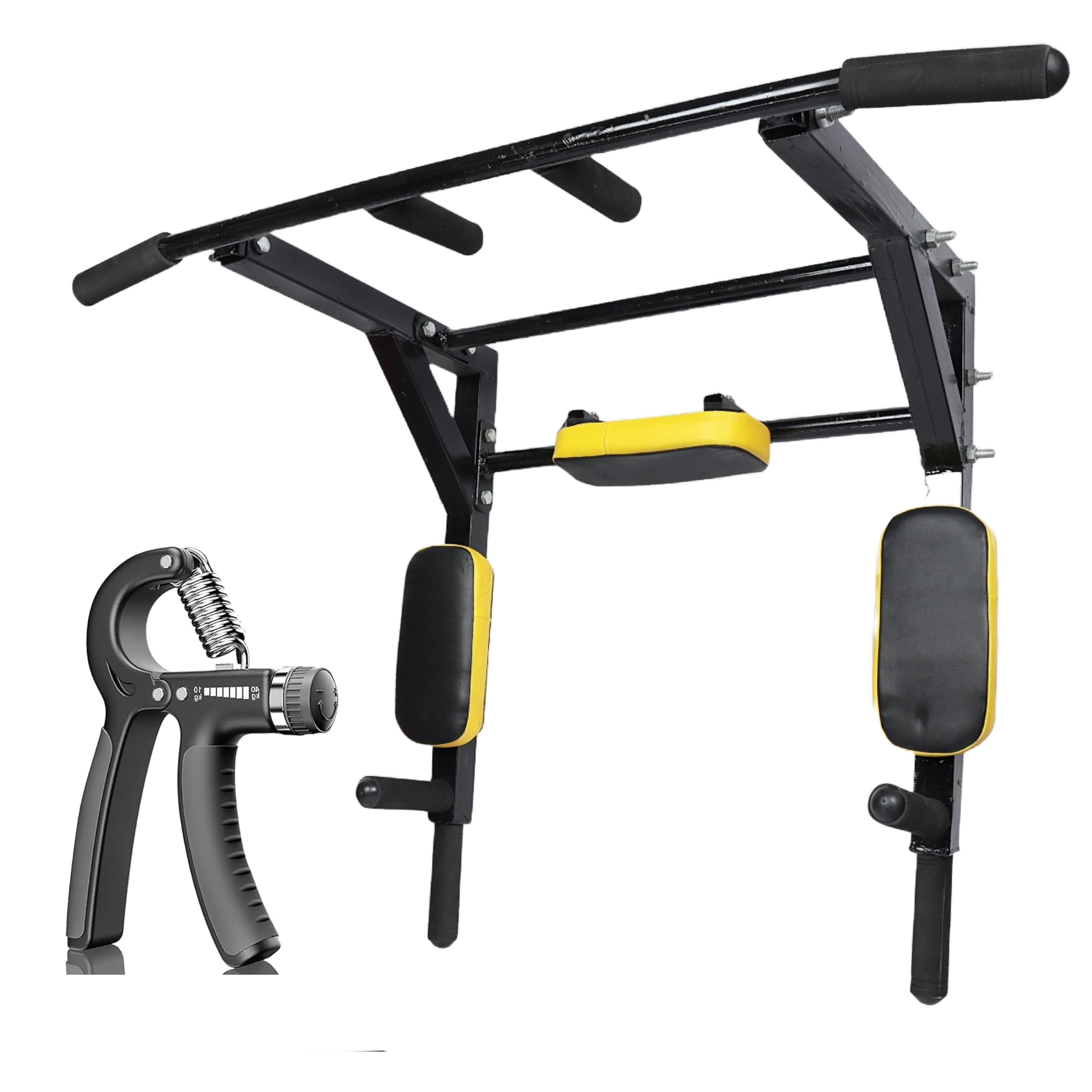 See full amazon price history chart for APTITUDE 3 in 1 Heavy Duty Multifunctional Pull up bar for Wall mounting, Pull-up bar, dip Station for Training at Home, Training Weight up to 200kg (MNTBAR-3IN1 + HAND GRIPPER) APTITUDE 3 in 1 Heavy Duty Multifunctional Pull up bar for Wall mounting, Pull-up bar, dip Station for Training at Home, Training Weight up to 200kg (MNTBAR-3IN1 + HAND GRIPPER) (B0CW9GCQV5) Amazon Price History, Amazon Price Tracker