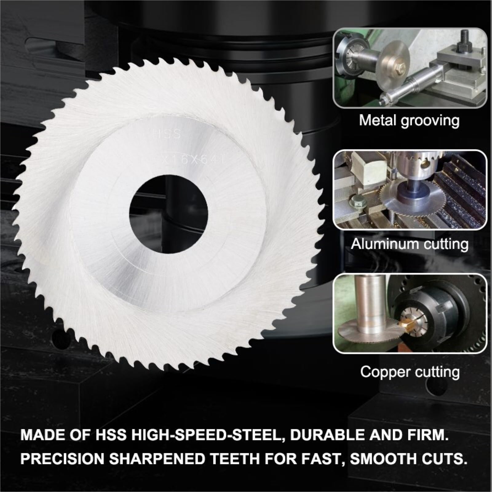 Brzeszczot do cięcia metalu 1PC 110mm brzeszczot do piły wzdłużnej CNC obróbka szczelinowa tarcza tnąca stal szybkotnąca tarczowej metalowe narzędzia tnące(Arbor 27mm)