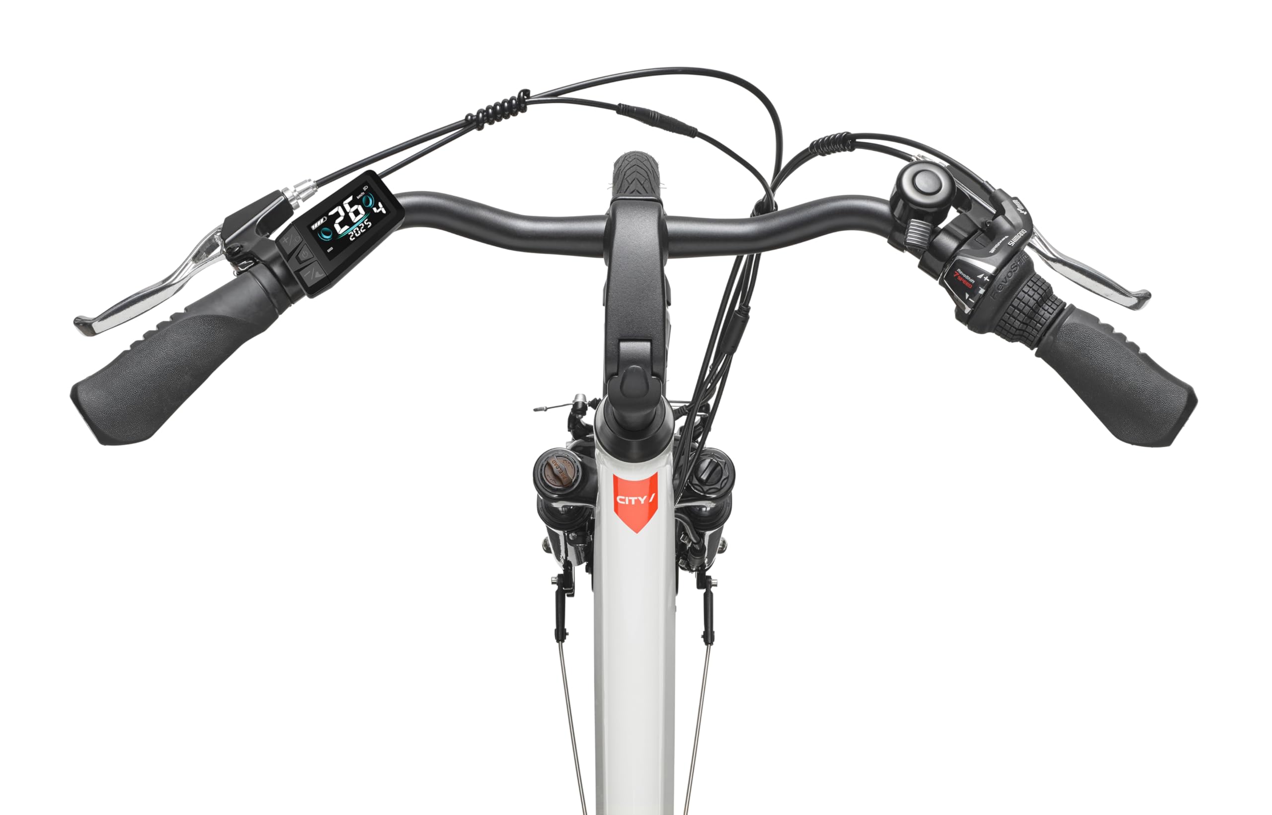 TELEFUNKEN E-Bike Damen 28 Zoll | Elektrofahrrad Frontmotor | 7-Gang Shimano Kettenschaltung | V-Bremsen - Pedelec Citybike | RC826 Multitalent | inkl. Panzerkabelschloss