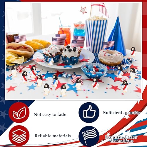 Miniatura 10 de Sumind 50 piezas de juguetes de Jesús, figuras religiosas de Jesús, regalos clásicos de Cristo, salvador religioso, muñeca Jesús, suministros