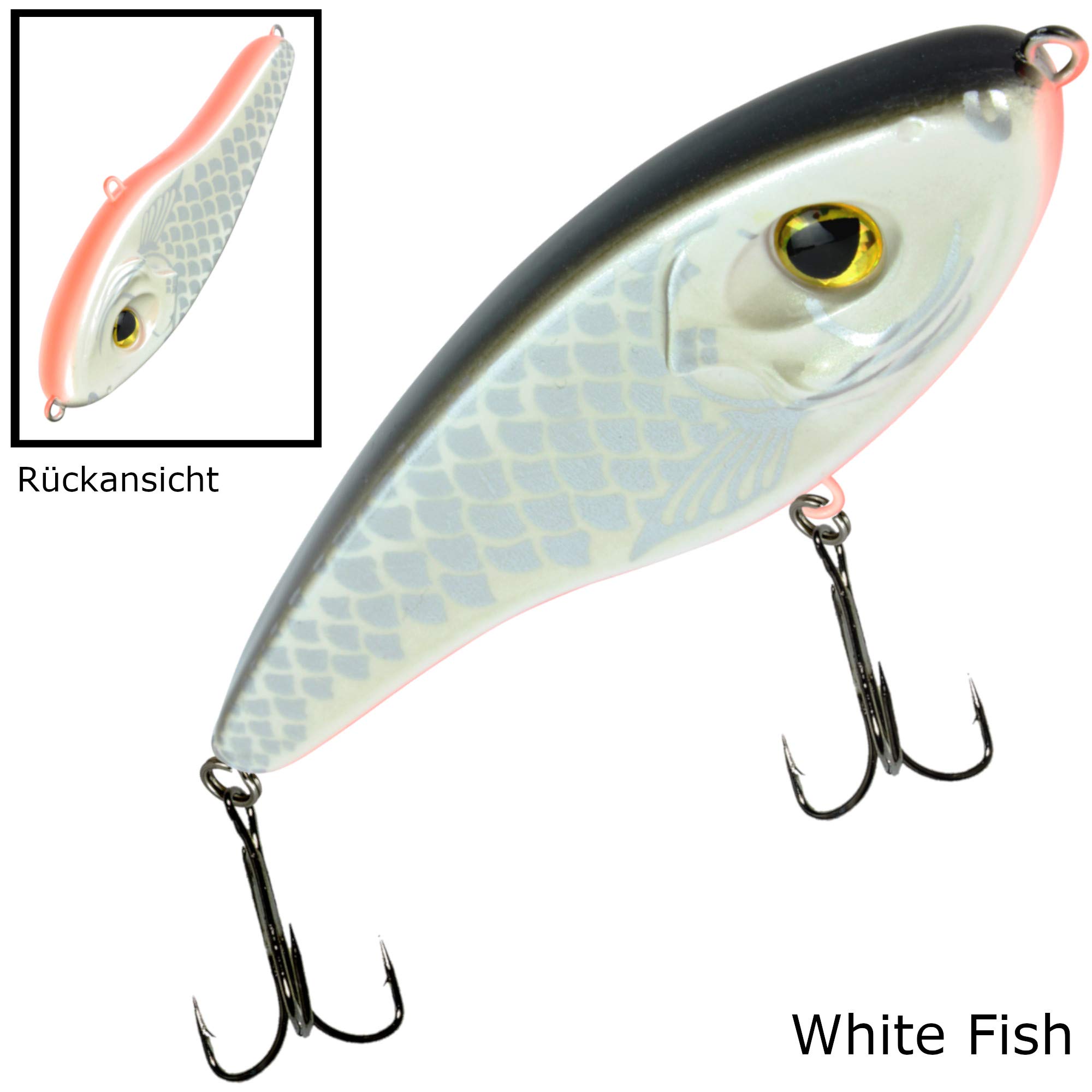 4 Seika Pro Wobbler Sendai 11,5cm 32g - Köderset zum Hechtangeln, Hechtwobbler zum Spinnfischen, Raubfischwobbler, Jerkbait zum Kunstköderangeln