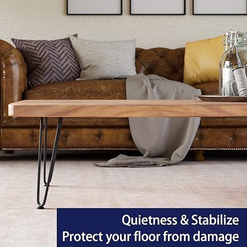 Miniatura 133 de SMARTSTANDARD Patas de muebles de horquilla de alta resistencia de 16 pulgadas, proyectos de bricolaje de metal para mesitas de noche, mesa de café