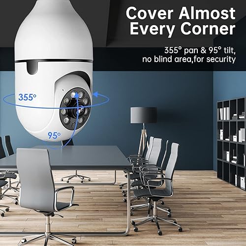 Miniatura 3 de Cámara de seguridad inalámbrica de 2.4 GHz para interiores y exteriores con visión nocturna a color, conversación de 2 vías, grabación 724,