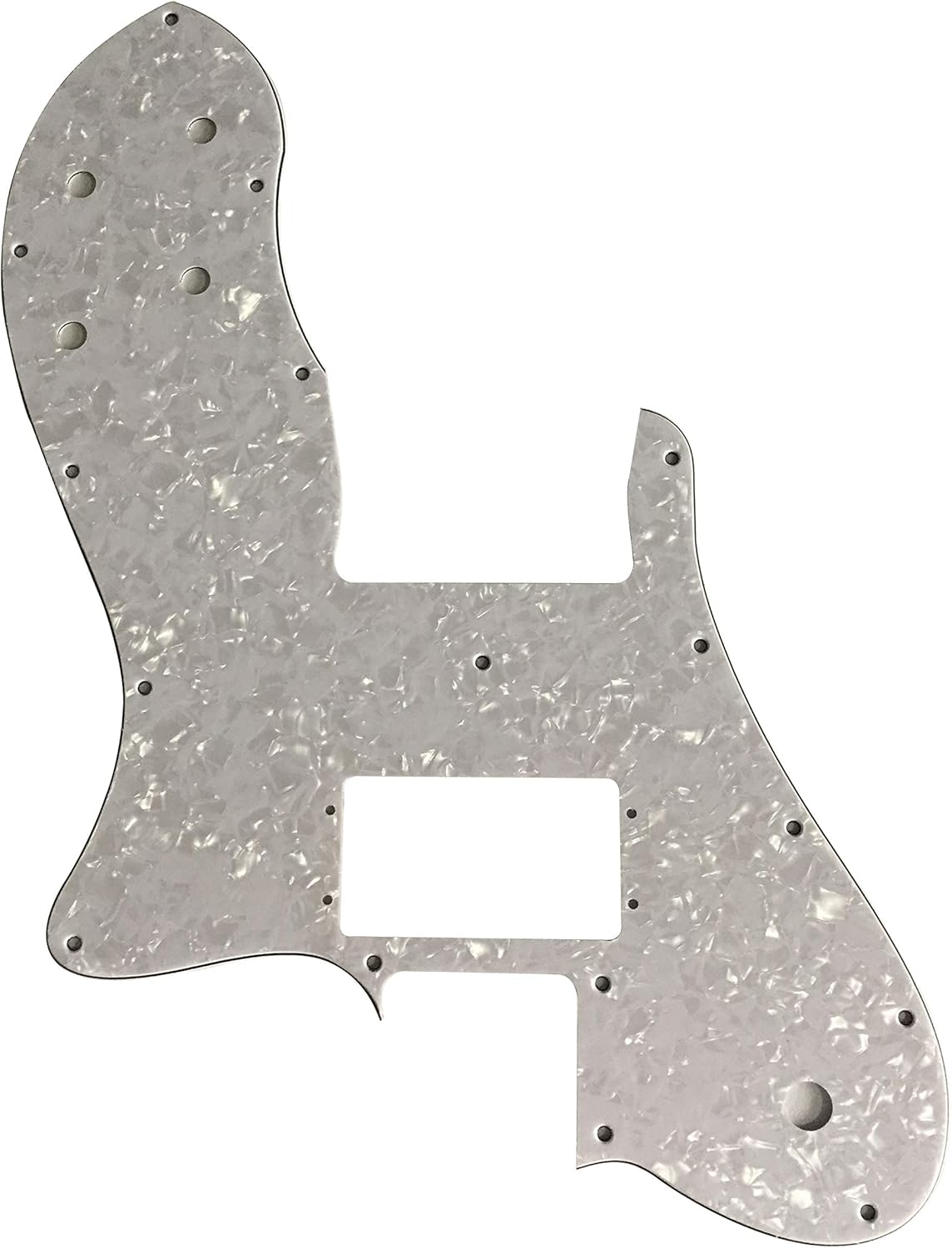 For 72 Telecaster Re-lssue Wide Range Style Guitar Pickguard (4 Ply White Pearl)