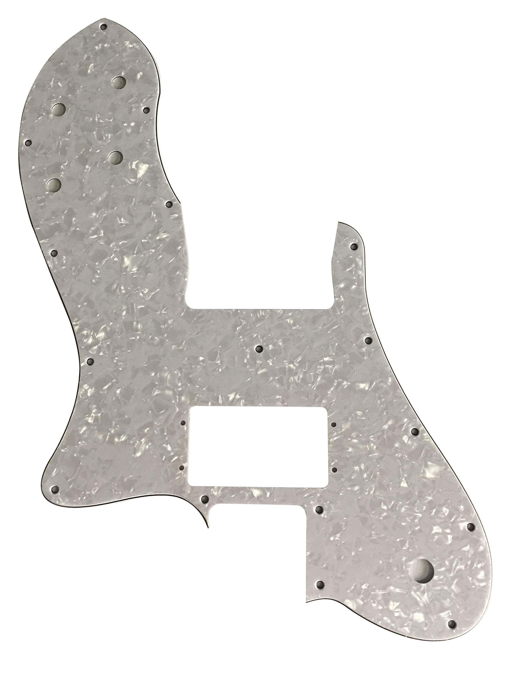 For 72 Telecaster Re-lssue Wide Range Style Guitar Pickguard (4 Ply White Pearl)