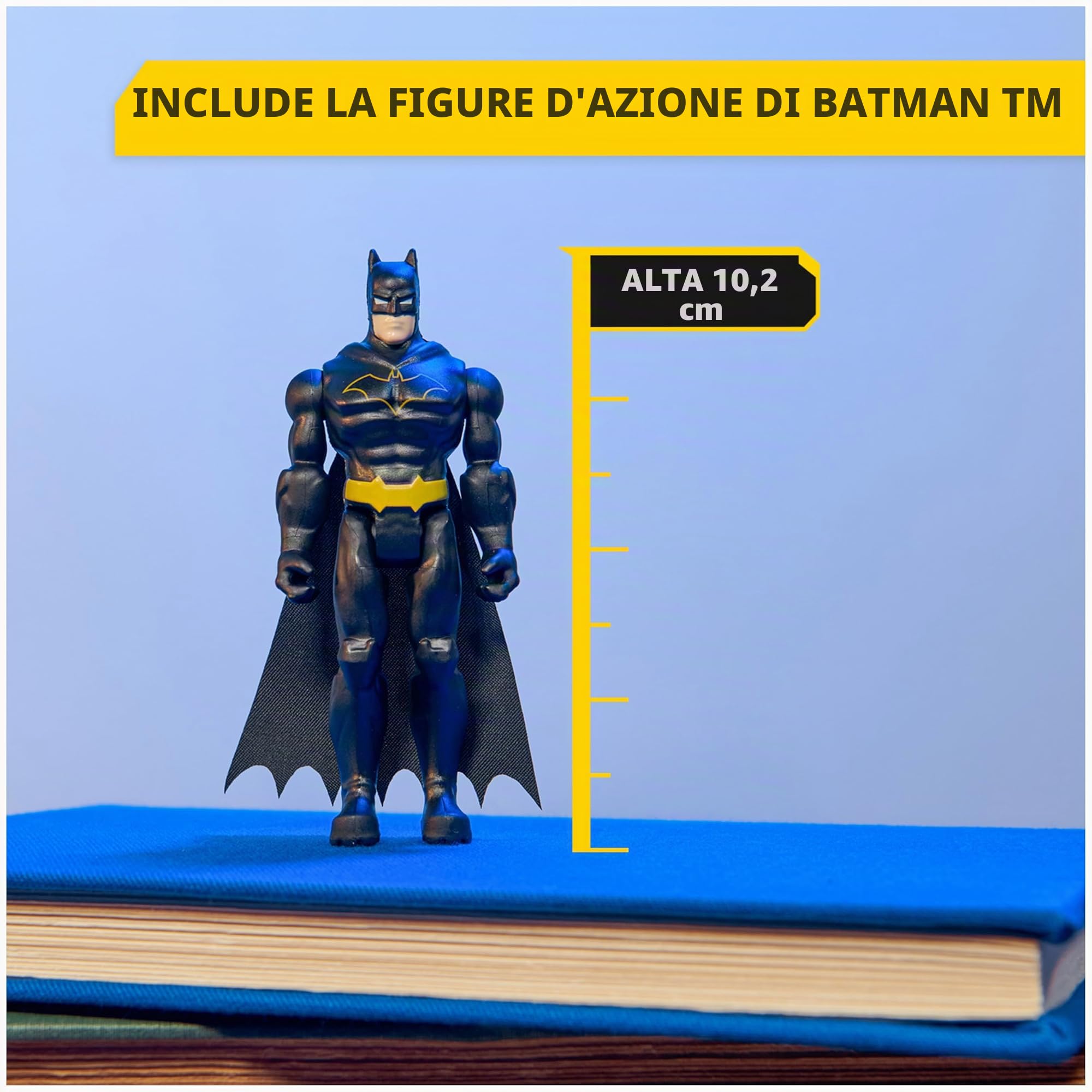DC Comics, Batmobile, auto telecomandata Batmobile, facile da guidare, compatibile con personaggi di Batman, giocattoli per bambini per ragazzi e ragazze dai 4 anni in su
