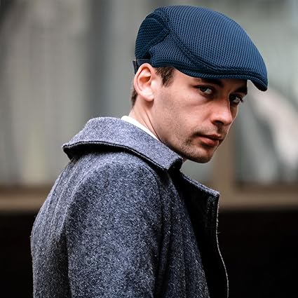 YAMEIZE Berretto Piatto Retro Uomo Donna - Flat Cap In Cotone Regolabile Stile Gatsby - Foto 5