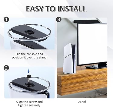 Vertical Console Stand for PS5 Standard Slim Pro Digital and Disc Editions
