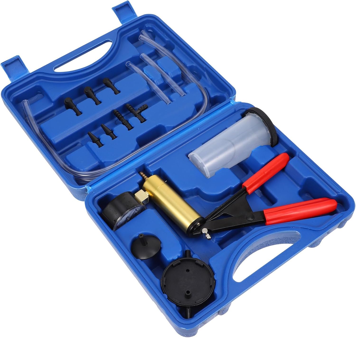 Handheld Vacuum Pump Brake Oil Replacement Tool Manual Brake Bleeder Kit with Vacuum Suction for Automotive Fluid Bleeding