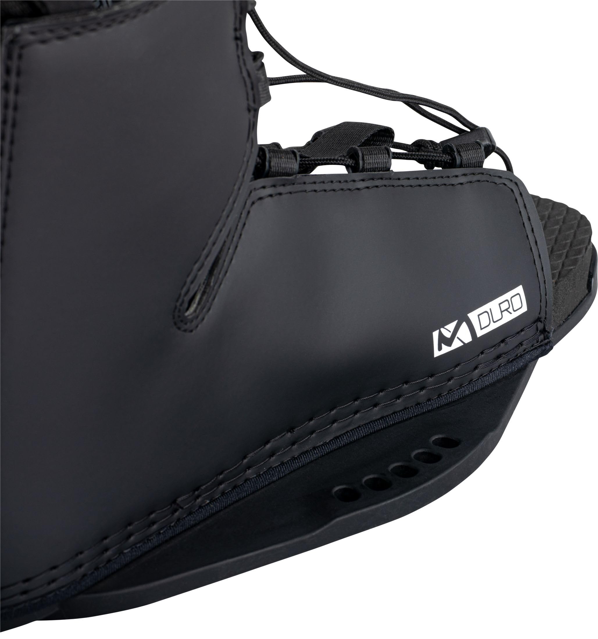 Mesle Duro Fijaciones de Wakeboard, 30-45EU, para Principiantes y avanzados, Puntera Abierta, Amplia Gama de ajustes, Negro