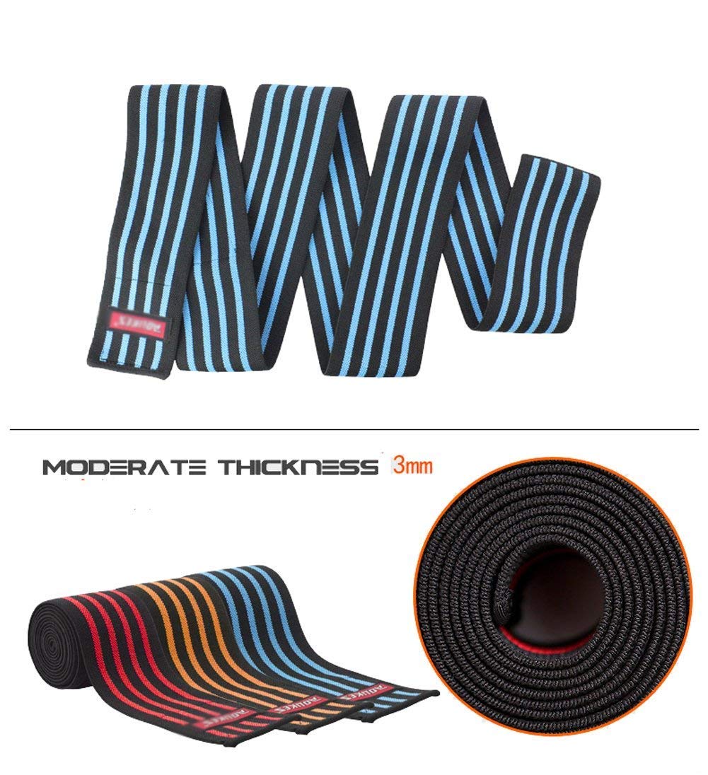 FITIZ - Ginocchiere elastiche per sollevamento pesi, supporto per ginocchia per accovacciate, ginocchiere per palestra, dolore, allenamento incrociato, powerlifting, ginocchiere per uomini
