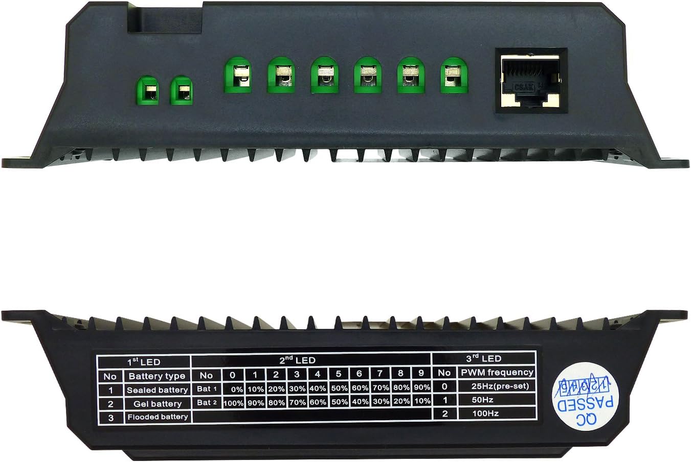 20A Duo Battery Solar Panel Charge Controller Regulator 12/24V