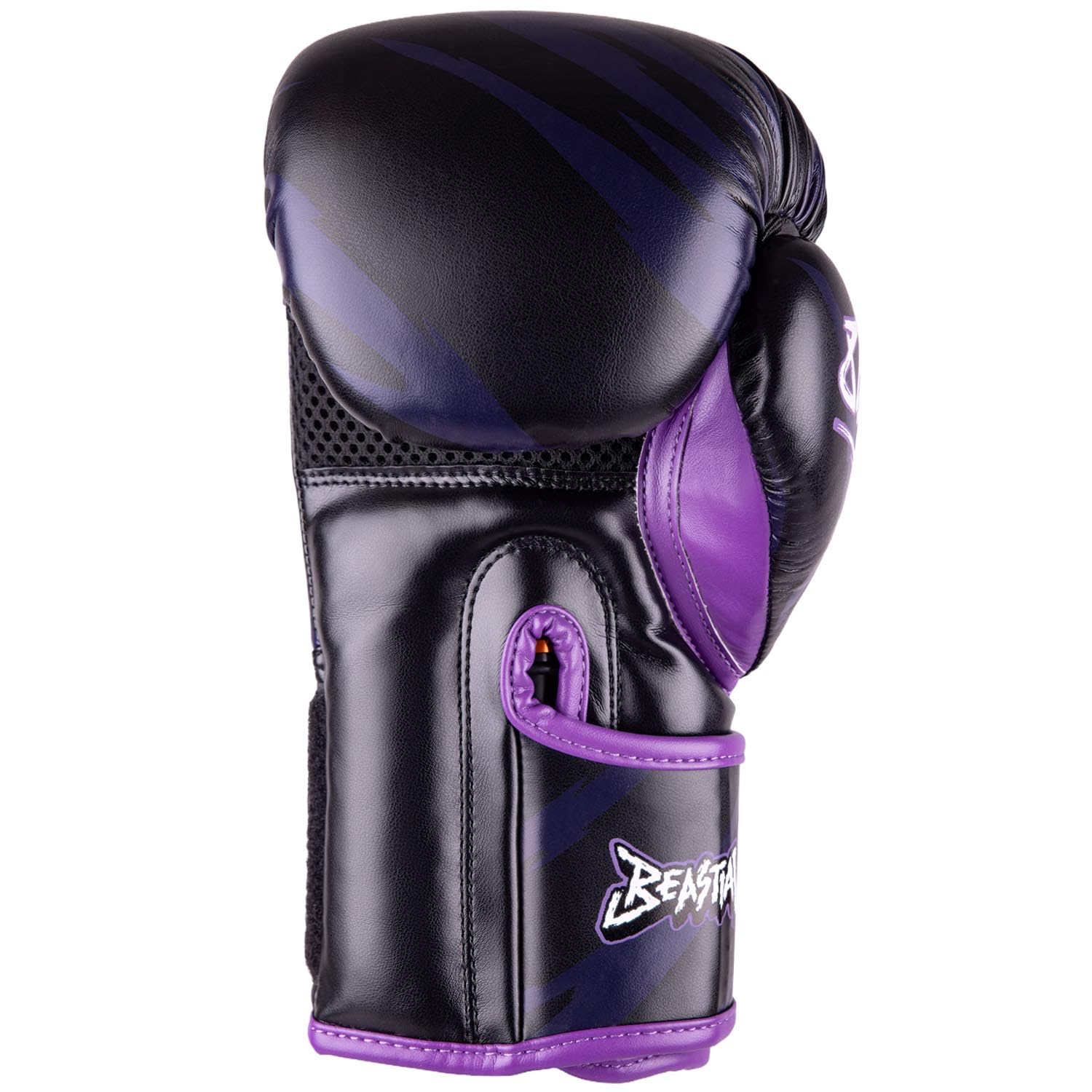 8 WEAPONS Boxhandschuhe Kinder, Beastial Panther, Schwarz-Lila, Kinder Boxhandschuhe, Kunstleder, Perfekte Dämpfung für optimalen Schutz, Handschuhe für Muay Thai, K1, Boxen, MMA und Kickboxen
