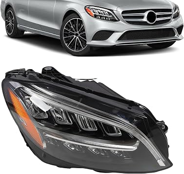 Headlight Assembly For 2019 2020 2021 Mercedes Benz W205 C300 C43 | Headlamp Assembly Right Passenger Side 2059066104