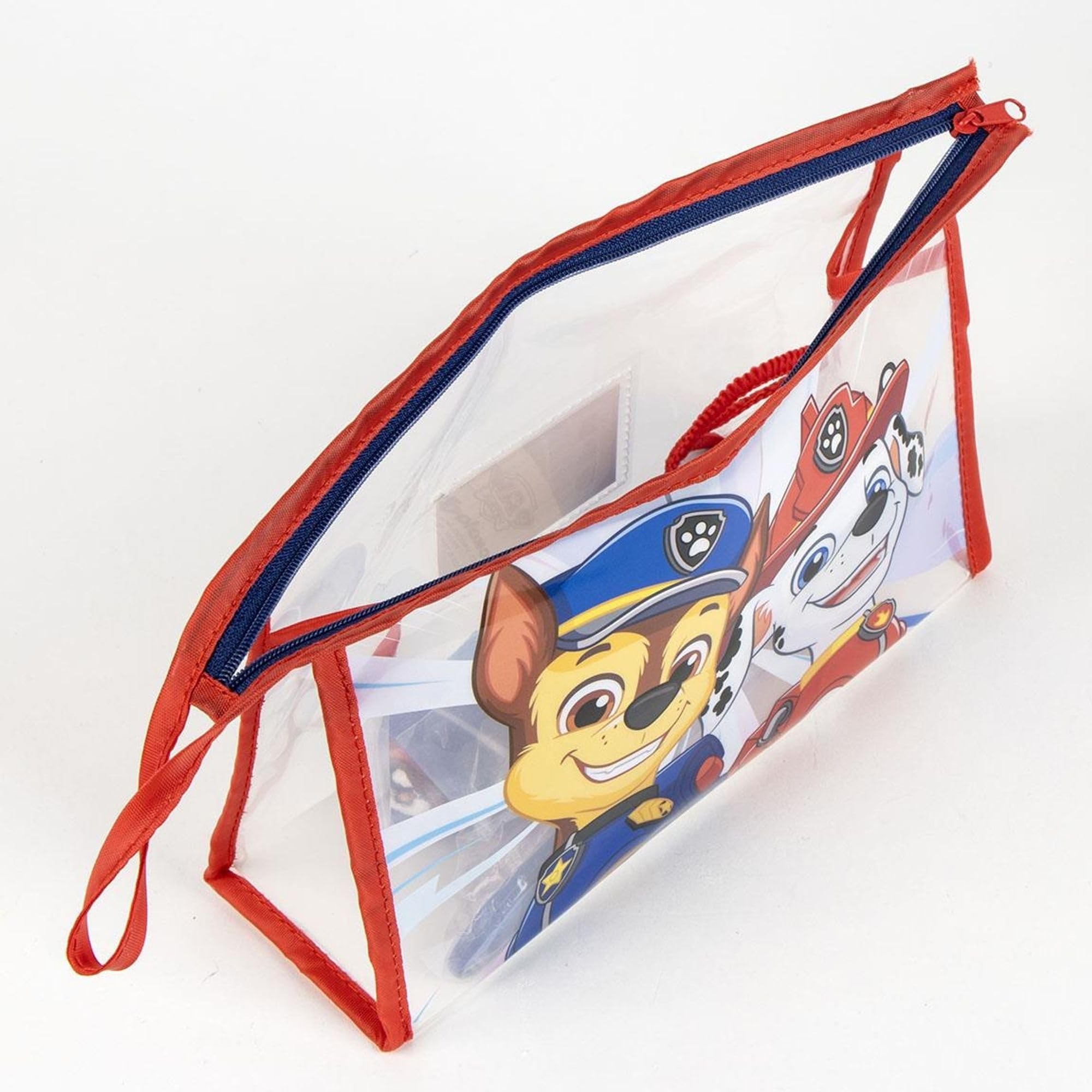 Set per la toelettatura dei bambini Paw Patrol con spazzola, asciugamano e borsa per il trasporto - Kit per l'igiene personale per bambini appassionati di Paw Patrol, ideale per viaggi e asili nido