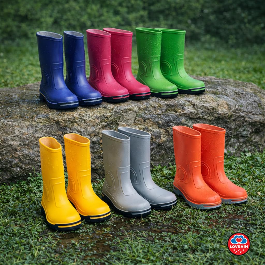 Stivali di gomma impermeabili per bambini, unisex