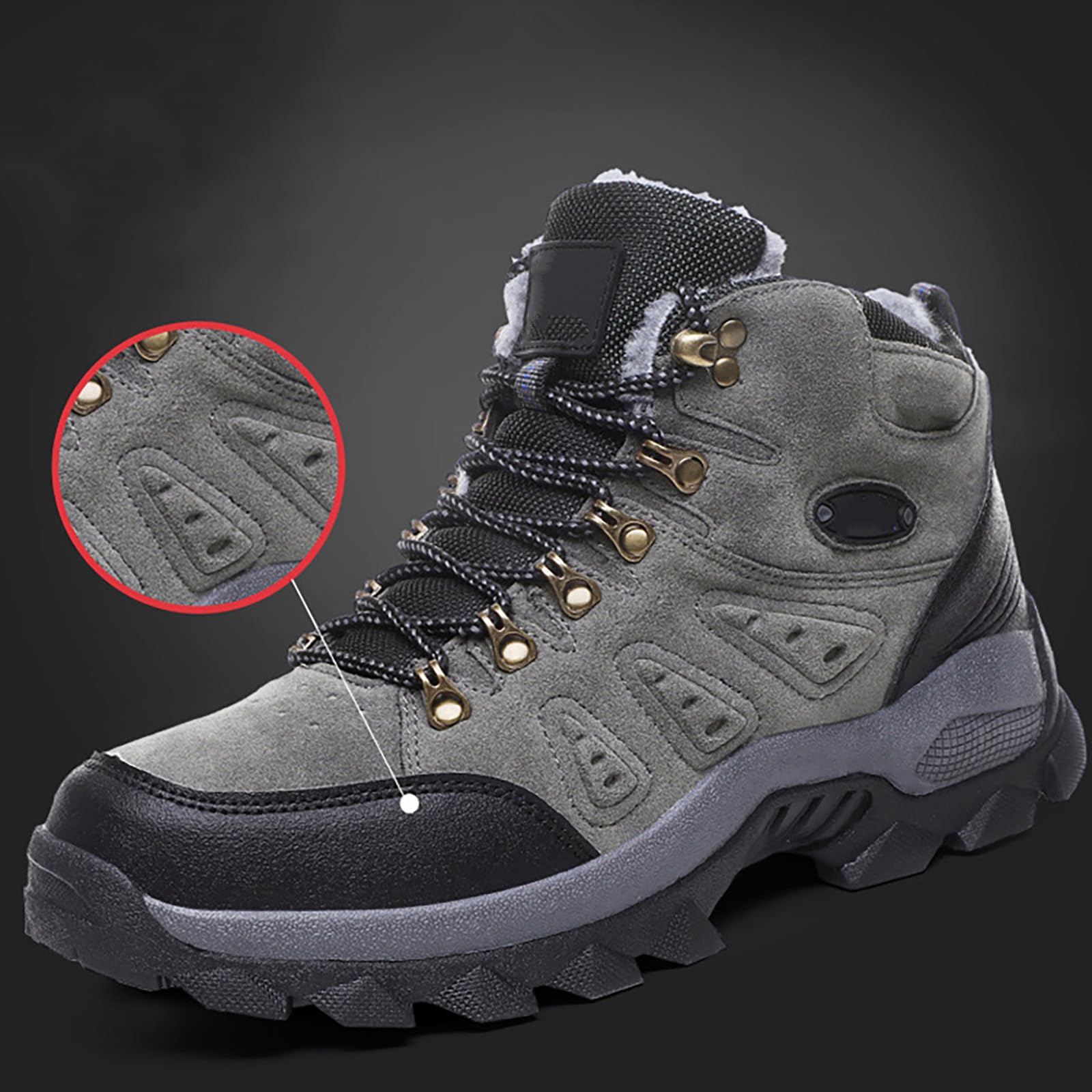 Stivali da uomo foderati caldi casual invernali scarpe da ginnastica