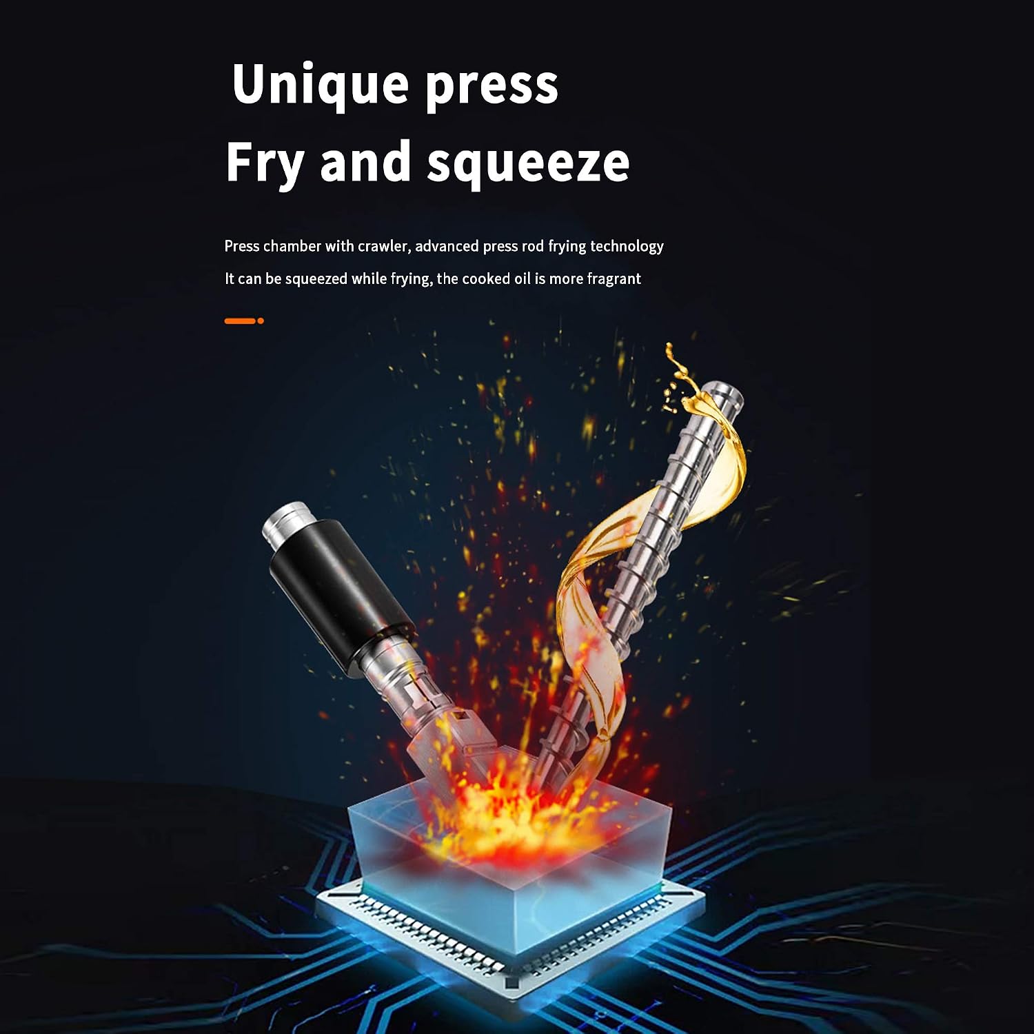 Commercial Oil Press Machine Stainless Steel Automatic Oil Extractor Nuts Seeds Oil Presser Cold Hot Press LCD Display Adjustable Temperature 0~300℃