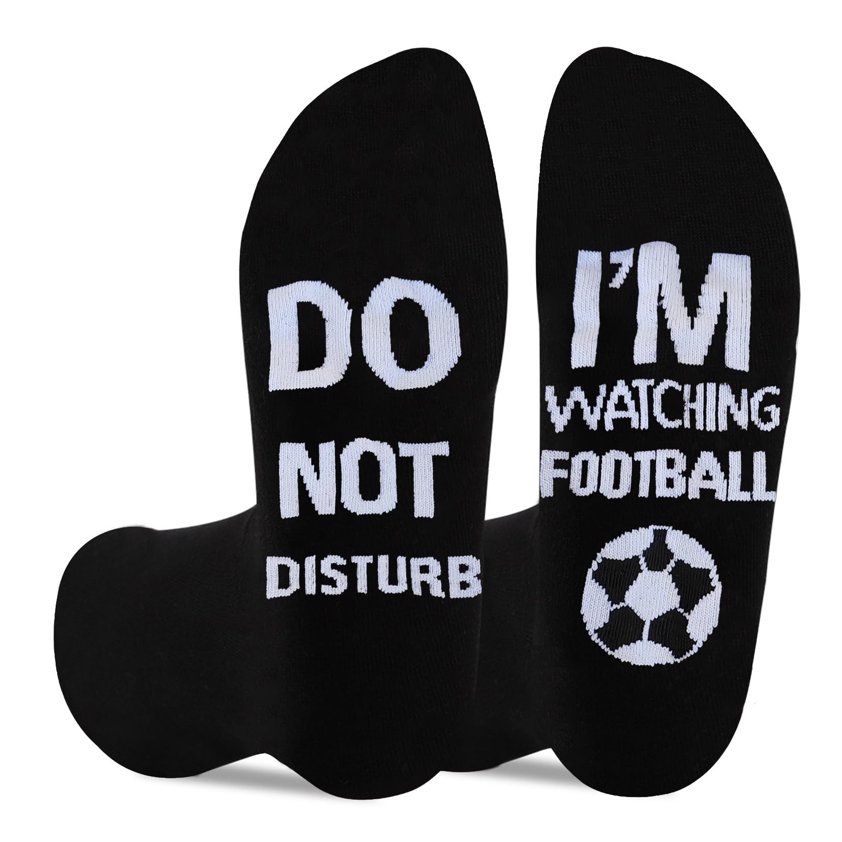 Zkxiyuan Funny Christmas Gifts for Football Fans Do Not Disturb I'm Watching Football Socks Mens Birthday Gifts for Dad Husbands Teen Boys Sons, Novelty Stocking Fillers for Men Women